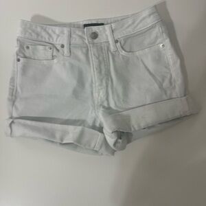 Women's White Denim Shorts